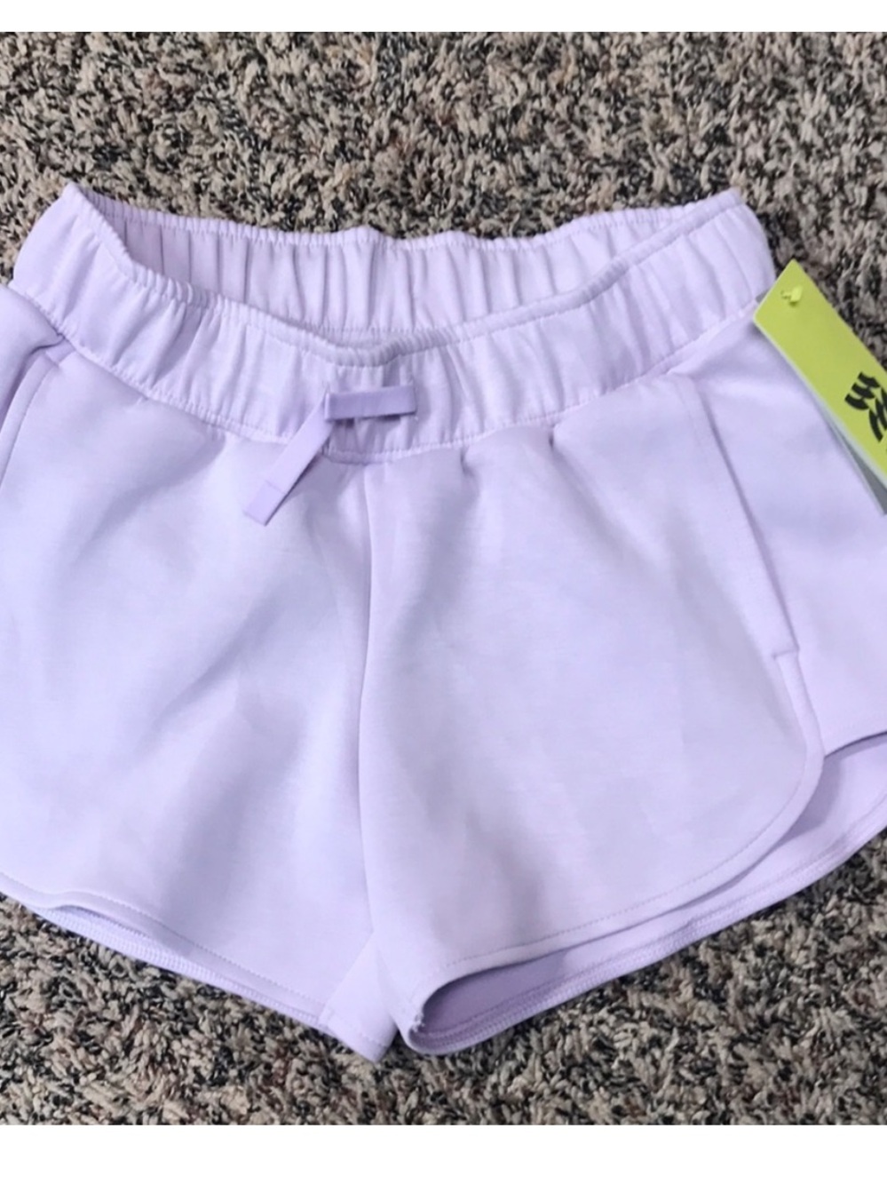 All In Motion Airy Sleek Luxe Soft Brushed Lavender Shorts Var Sizes NWT